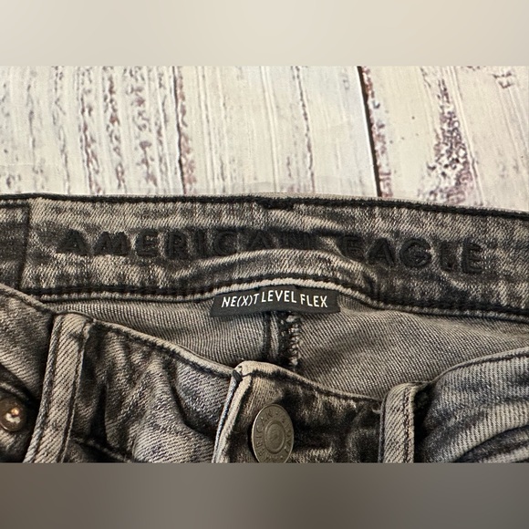 American Eagle Outfitters Next Level Flex Jeans Women’s Size 31x30 Black Denim - Picture 6 of 8